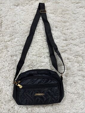 JINGPIN Black Quilted Y2K Crossbody Bag EUC
